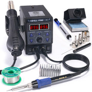 yihua 8786d dual system soldering and hot air rework station front ang