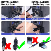 yihua 8786d dual system soldering and hot air rework station package c