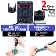 yihua 8786d dual system soldering and hot air rework station rear desi