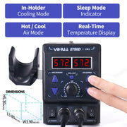 yihua 8786d dual system soldering and hot air rework station side prof