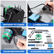 yihua 926 iii digital soldering iron station package contents view | S