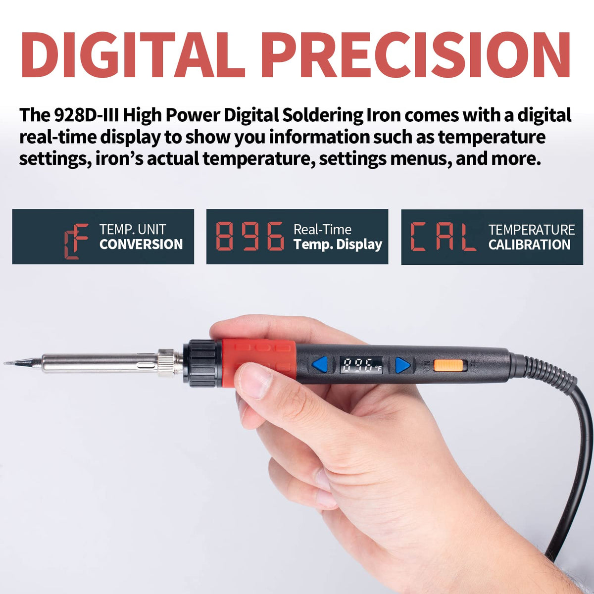 YIHUA 928D-III Soldering Iron clip and build detail | Smaronics