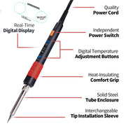 YIHUA 928D-III Soldering Iron feature close up view | Smaronics