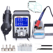YIHUA 995D+ 2 in 1 Hot Air Rework and Soldering Iron Station image 9