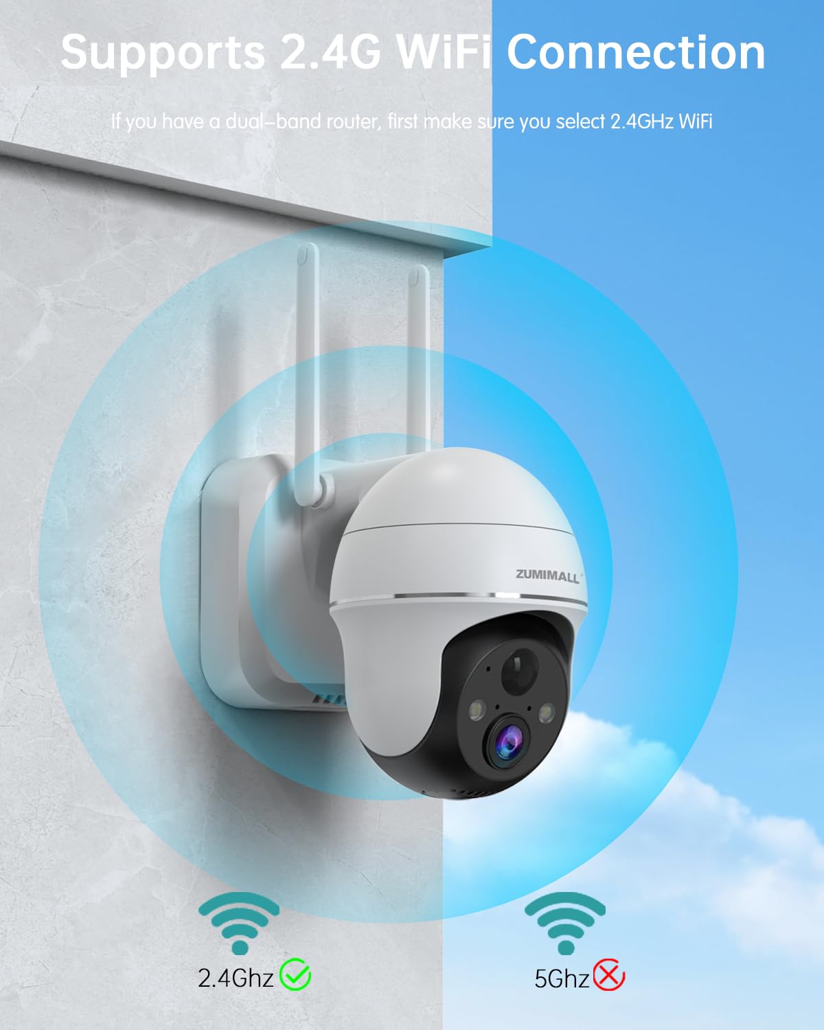 zumimall 2k security camera feature close up view | Smaronics